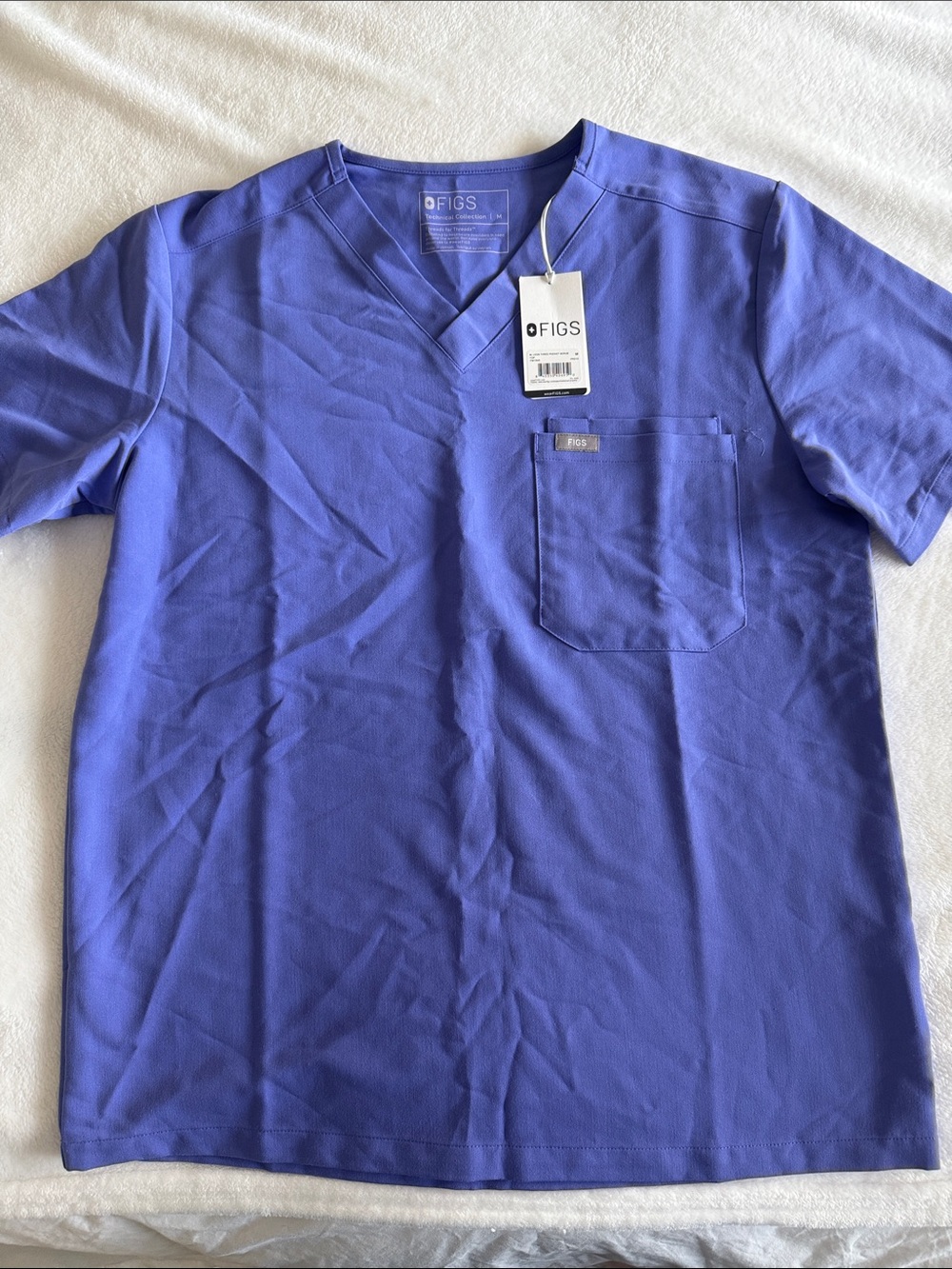 FIGS Men’s V-Neck Scrub Top M NWT
